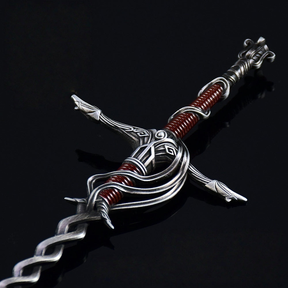 Nakorara　エルデンリング   火の騎士の短剣 30cm 　ミニチュア　武器モデル　工芸品　レプリカ　ダイキャスト製　装備品