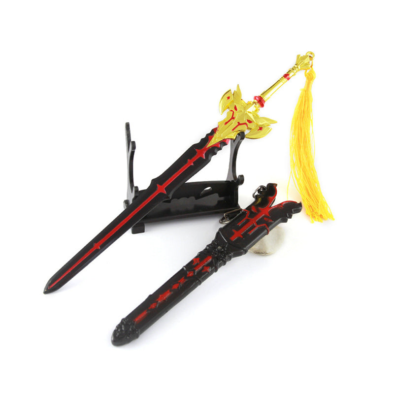 Nakorara 原神 黒剣 21cm ミニチュア 武器モデル ダイキャスト製 装備