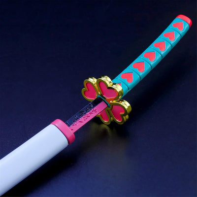 Nakorara 鬼滅の刃　甘露寺 蜜璃 日輪刀　26㎝　ダイキャスト製　ミニチュア　武器モデル　アクセサリー 恋柱　装備品　無限城 工芸品　フィギュア　かんろじ みつり　萌えグッズ