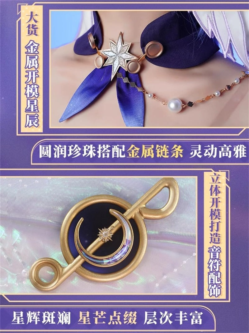 崩壊スターレイル ロビン サンデーのコスプレ衣装 金属アクセサリー コスチュームセット 金属アクセサリー グッズ
