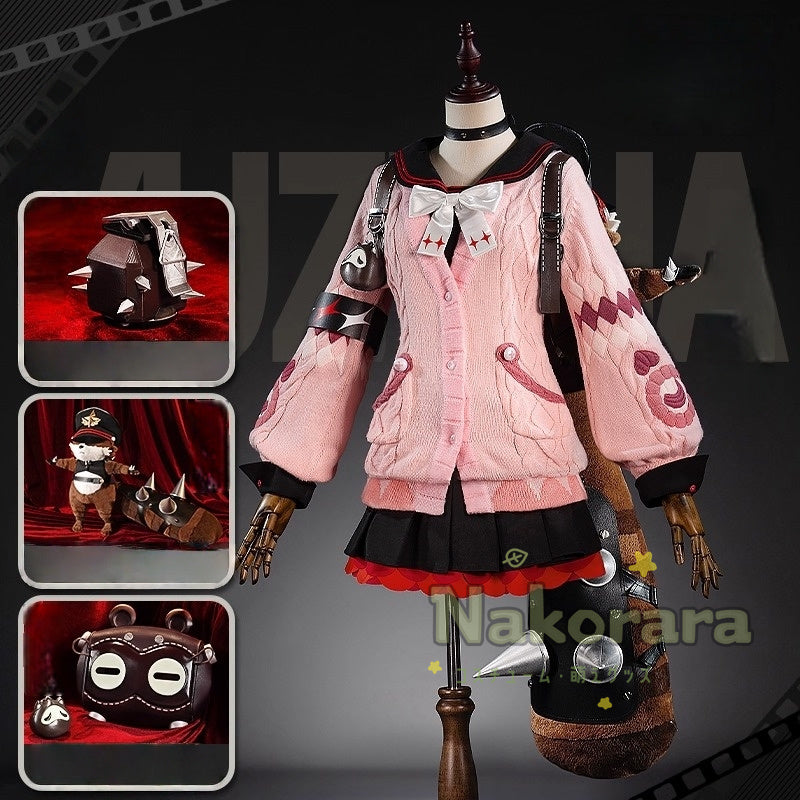 Nakorara ゼンレスゾーンゼロ　浮波柚葉　コスプレ衣装　Ukinami Yuzuha　怪啖屋　セーターコート　ミニスカート　狸の尻尾　本物の狸　かまちー追加　イベント　おもちゃ　狸　　
