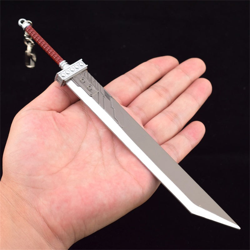Nakorara　ファイナルファンタジー クラウド　バスターソード　22cm ミニチュア　合金　未開刃　レプリカ　フィギュア　ソード 剣 古代の剣 　欧米風　西洋剣　ミニ武器　両手剣　工芸品　インテリア装備品　おみやげ　グッズ　手遊び　誕生日プレゼント