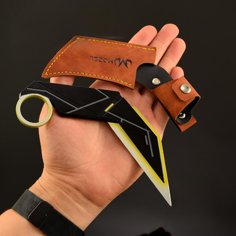 nakorara　ミニチュア　VALORANT ミニマ カラムビット 17cm ミニ武器モデル｜亜鉛合金製+収納革ケース付 14歳以上対象