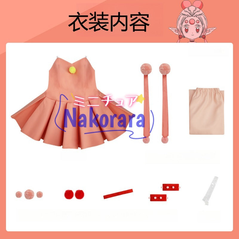 Nakorara　カードキャプターさくら クロウカード　コスプレ衣装　オレンジ色　子供　大人