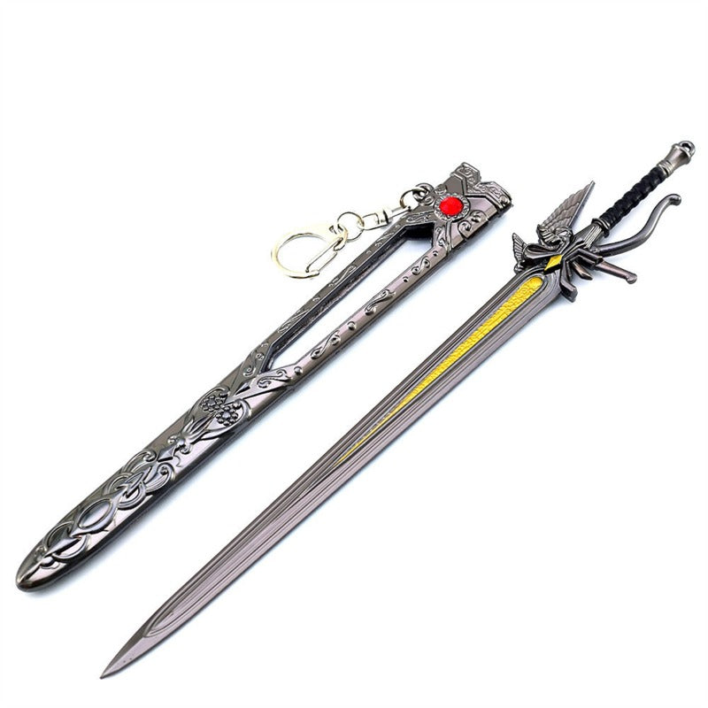 Nakorara ファイナルファンタジー ミニチュア アルテマウェポン 22cm 大剣　究極剣 バハムートの剣　オメガ　セフィロス 正宗　ハードブレイカー　合体剣 22cm 大剣 武器 クラウド・ストライフ FF7 おもちゃ 置物 キーホルダー FFVII  ダイキャスト製1/6ver
