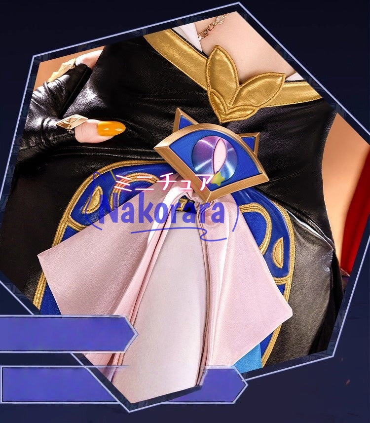 Nakorara 崩壊スターレイル　サフェル　Cipher　オンパロス　コスプレ衣装　コスチューム　イベント　3d樹脂パーツ＋尻尾付き
