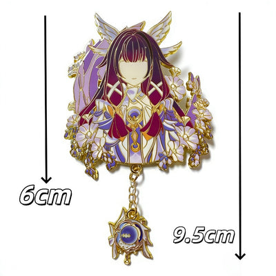 Nakorara 原神　コロンビーナ　缶バッジ　アクセサリー 9.5cm　帳の夜曲 萌えグッズ　イベント