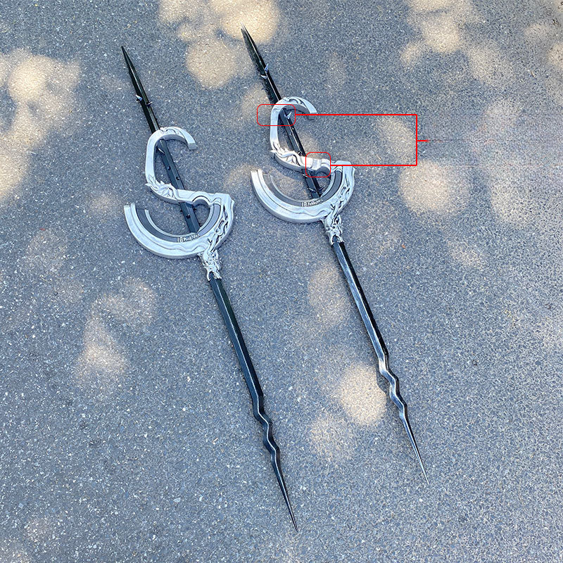 Nakorara アークナイツ Lappland the Decadenza 荒廃ラップランド 法杖  112cm　PU製　左右2個セット　コスプレ道具　武器レプリカ　武器　