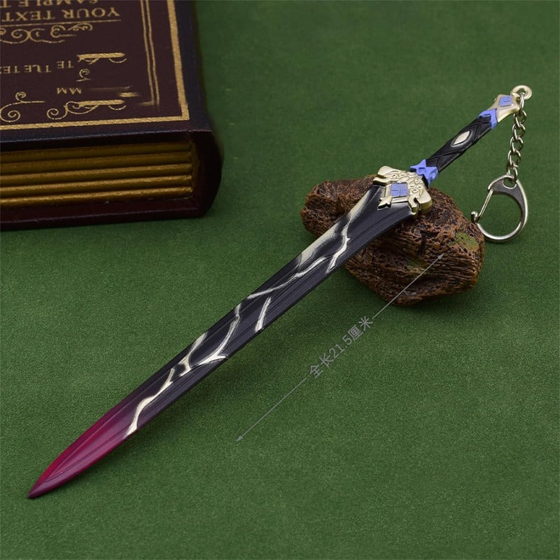 Nakorara 崩壊 スターレイル キーホルダー 刃 じん ミニ武器 22cm グッズ 唐風剣 刀剣 刀置き贈り  合金 おしゃれ  置き物 武器 おもちゃ ミニチュア インテリア 萌えグッズ