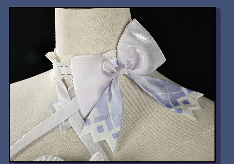 Nakorara 　原神 コロンビーナ コスプレ衣装 3D樹脂製 ナドクライ編 執行官 月の少女 キャラ再現 高品質ジャカード生地