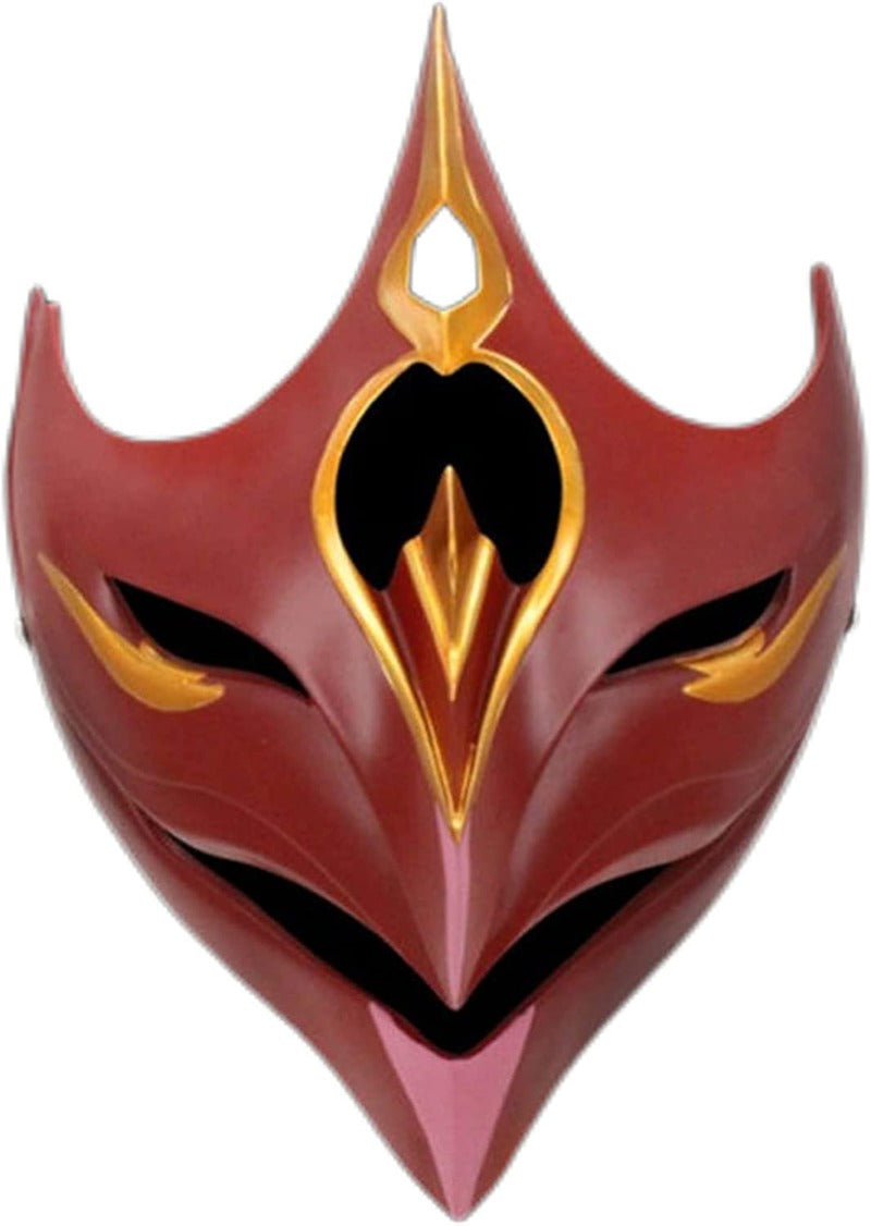 Nakorara　原神 げんしん タルタリヤ 魔王武装 　 魈（しょう ） ショウ 　九条裟羅 天狗のお面　狐のお面 樹脂製 巫女 花散里 神里綾華 稲妻 お土産 白 赤 祭り きつね キツネ マスク 頭飾り ヘアアクセサリー コスプレ道具 コスプレ 萌え 可愛い イベント プレゼント グッズ 道具 小物