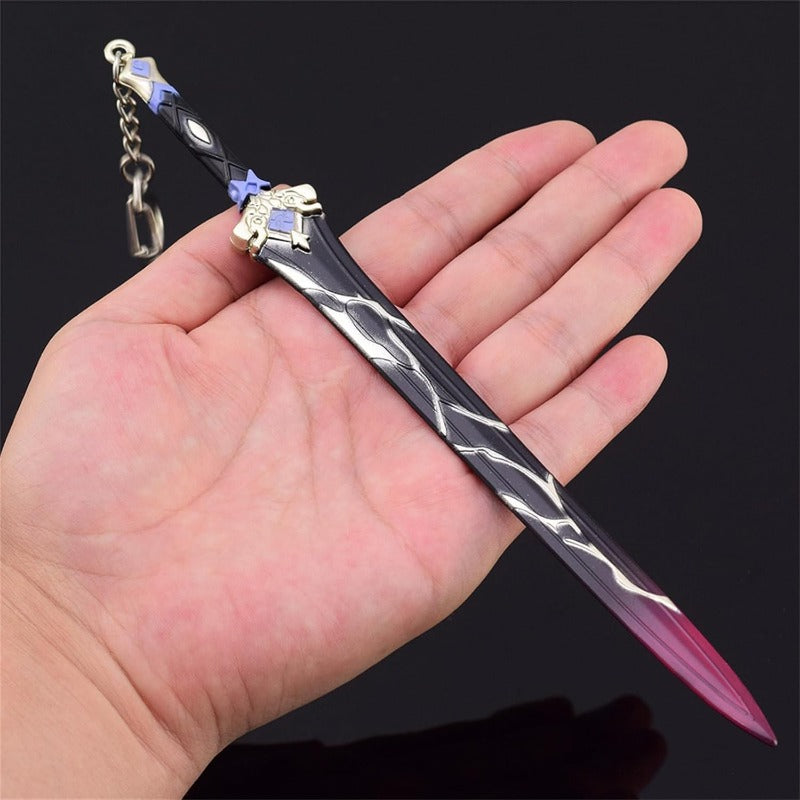 Nakorara 崩壊 スターレイル キーホルダー 刃 じん ミニ武器 22cm グッズ 唐風剣 刀剣 刀置き贈り  合金 おしゃれ  置き物 武器 おもちゃ ミニチュア インテリア 萌えグッズ