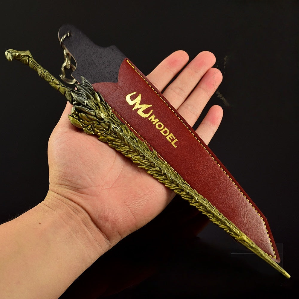 Nakorara　エルデンリング　竜王の岩剣　30cm　ミニチュア　武器モデル　竜王プラキドサクス　アクセサリー　レプリカ　namini010