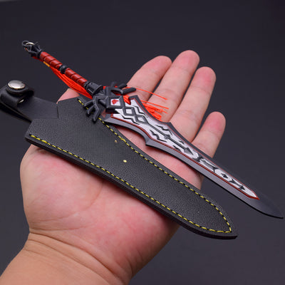 Nakorara　ゼルダの伝説　近衛の両手剣　ブレワイ武器　ミニチュア　1/6スケール　ダイキャスト製　おもちゃ　武器レプリカ　卓上装備品　イベント　武器モデル　塗装済み可動フィギュア