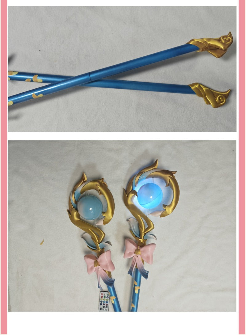 Nakorara 崩壊スターレイル ヒアンシー 杖 光る 武器 立体 発光 3Dプリント 100cm PLA 魔法の杖 ステッキ 武器 コスプレ道具