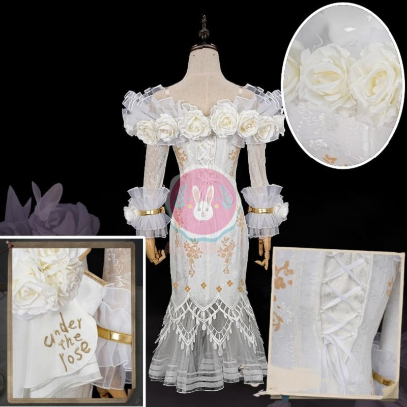 第五人格 調香師 今宵こそ　コスプレ衣装 ウィッグ付き  バラの下 携帯品 コスチュームセット ドレス お洋服 ウィラ・ナイエル 女性 レディース