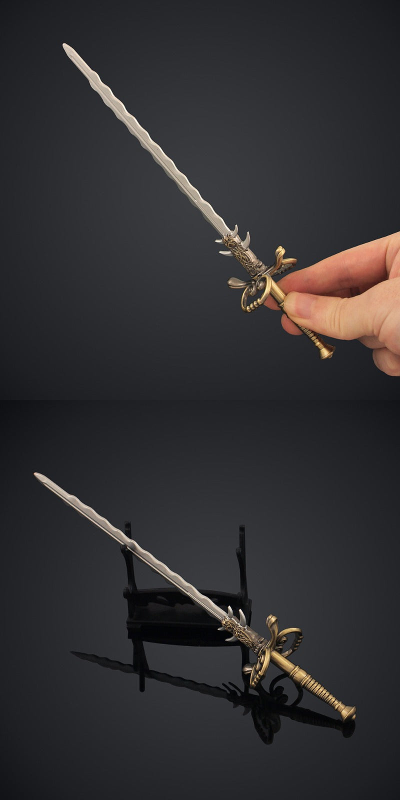 Nakorara　ディアブロII  ミニチュア　剣　ソード　22㎝　西洋剣モデル　武器モデル　ダイキャスト製　萌えグッズ　Diablo II　武器ファン　アクセサリーnamini016