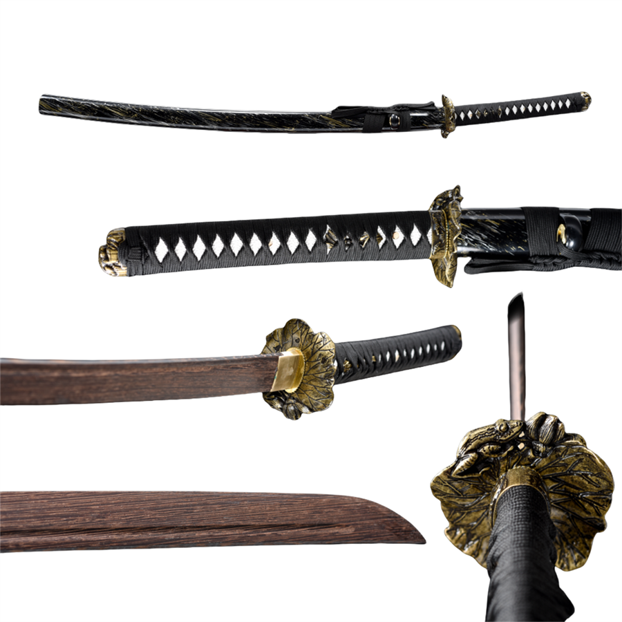 Nakorara 日本風 装飾品　鳳凰の羽　103cm Nakorara　サムライ用　日本刀　武器モデル　汎用刀　仕上げ模造刀　レプリカ　和風　コスプレ道具 唐風　模造刀　木刃　樹脂刃　工芸品　武士刀　サムライ　ソード　ハロウィン