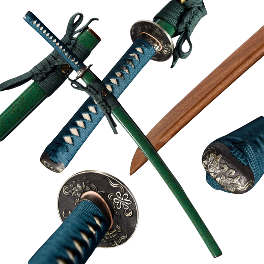 Nakorara 日本風 装飾品　鳳凰の羽　103cm Nakorara　サムライ用　日本刀　武器モデル　汎用刀　仕上げ模造刀　レプリカ　和風　コスプレ道具 唐風　模造刀　木刃　樹脂刃　工芸品　武士刀　サムライ　ソード　ハロウィン