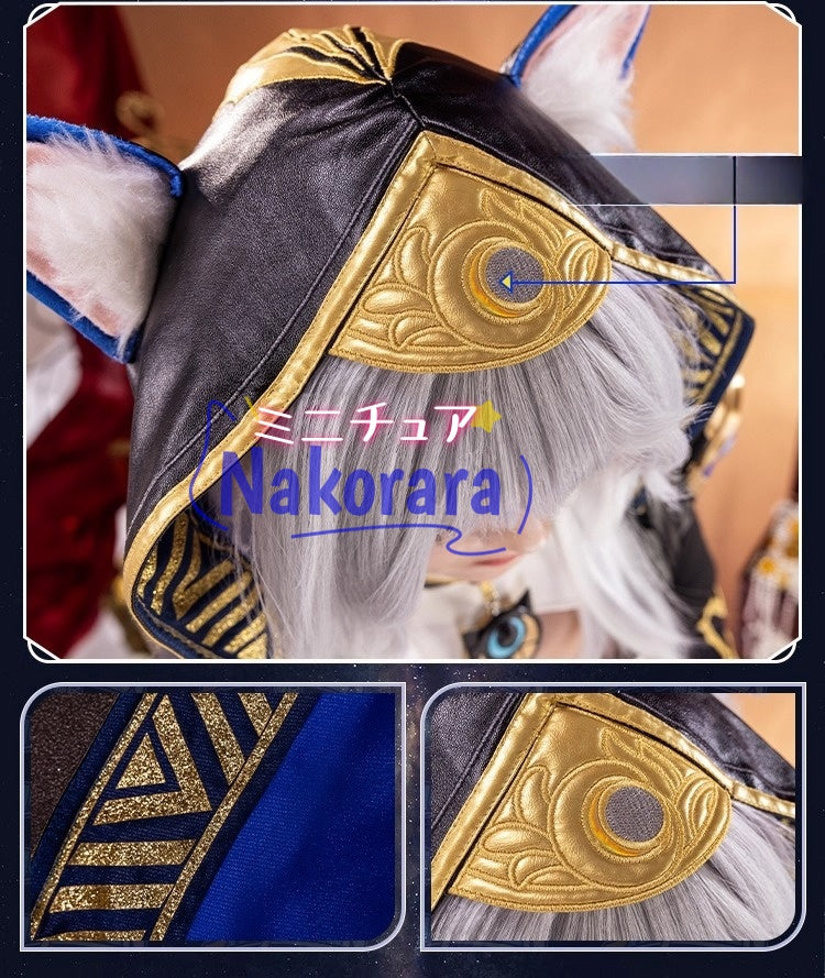 Nakorara 崩壊スターレイル　サフェル　Cipher　オンパロス　コスプレ衣装　コスチューム　イベント　3d樹脂パーツ＋尻尾付き