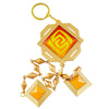  Nakorara　原神（げんしん）八重神子 9cm 神の目 コスプレ小道具 草神の瞳 飾り 雷神の瞳 インテリア装備品 風神の瞳 海灯祭 鞄飾り 岩神の瞳 キーホルダー キーリング Genshin Impact プレゼント 誕生日 合金 ギフト