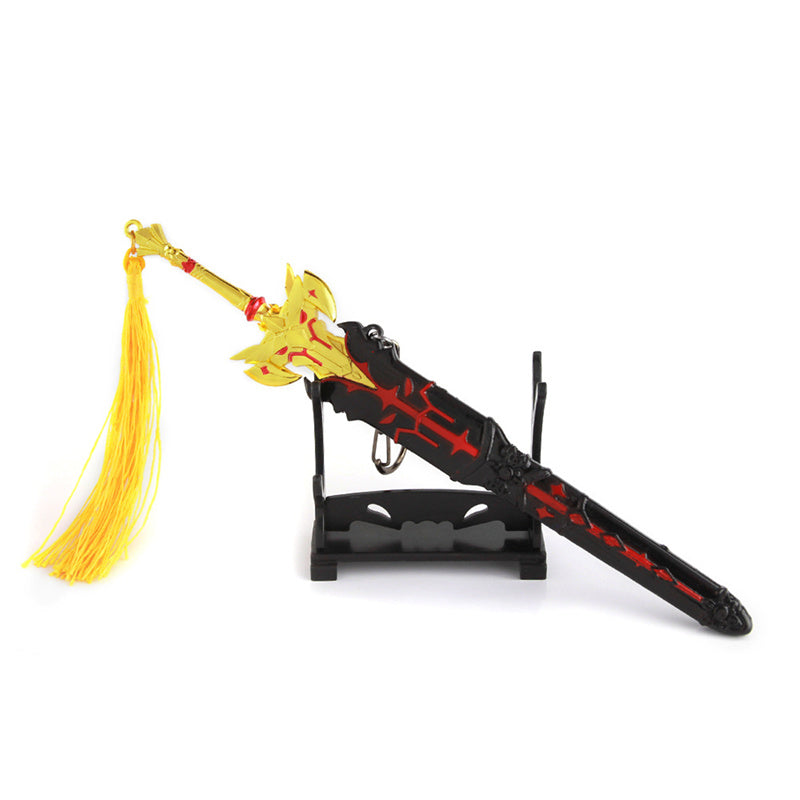 Nakorara　原神　黒剣 ミニチュア　武器モデル　ダイキャスト製　装備品　アクセサリー　武器ファン向け　おもちゃ　レプリカ