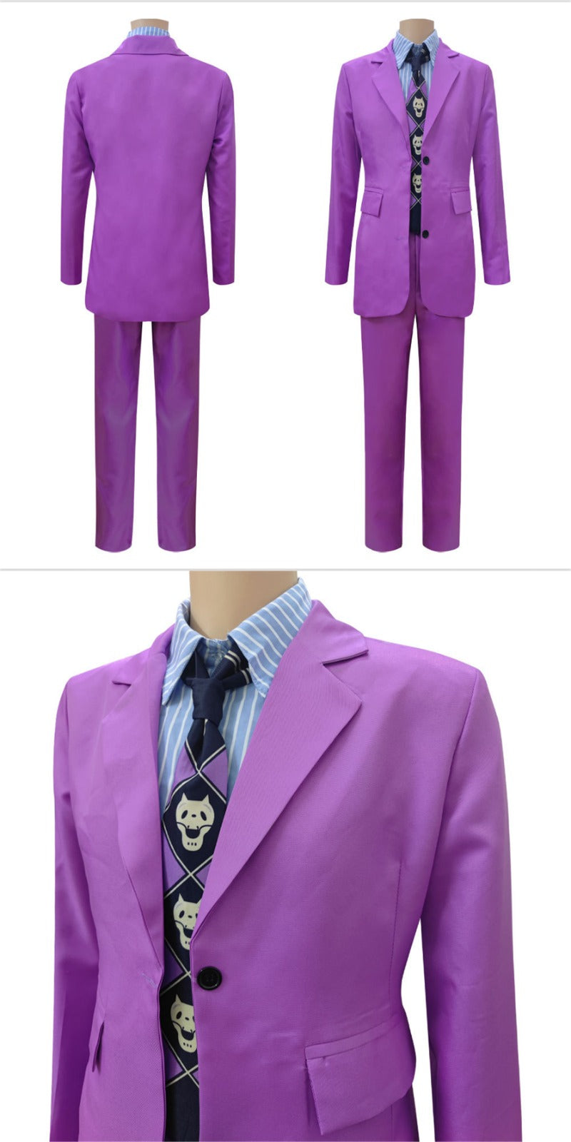 Nakorara　ジョジョの奇妙な冒険　吉良吉影　スーツ　紫色　コスチューム　コスプレ衣装　JOJO'S BIZARRE ADVENTURE,