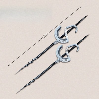 Nakorara アークナイツ Lappland the Decadenza 荒廃ラップランド 法杖  112cm　PU製　左右2個セット　コスプレ道具　武器レプリカ　武器　