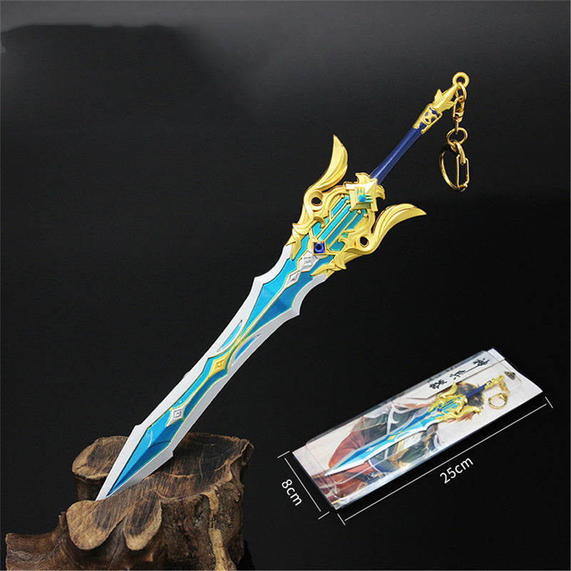 Nakorara　原神　松韻の響く頃 21cm ミニチュア　武器モデル　ダイキャスト製　装備品　アクセサリー　武器ファン向け　おもちゃ　レプリカ