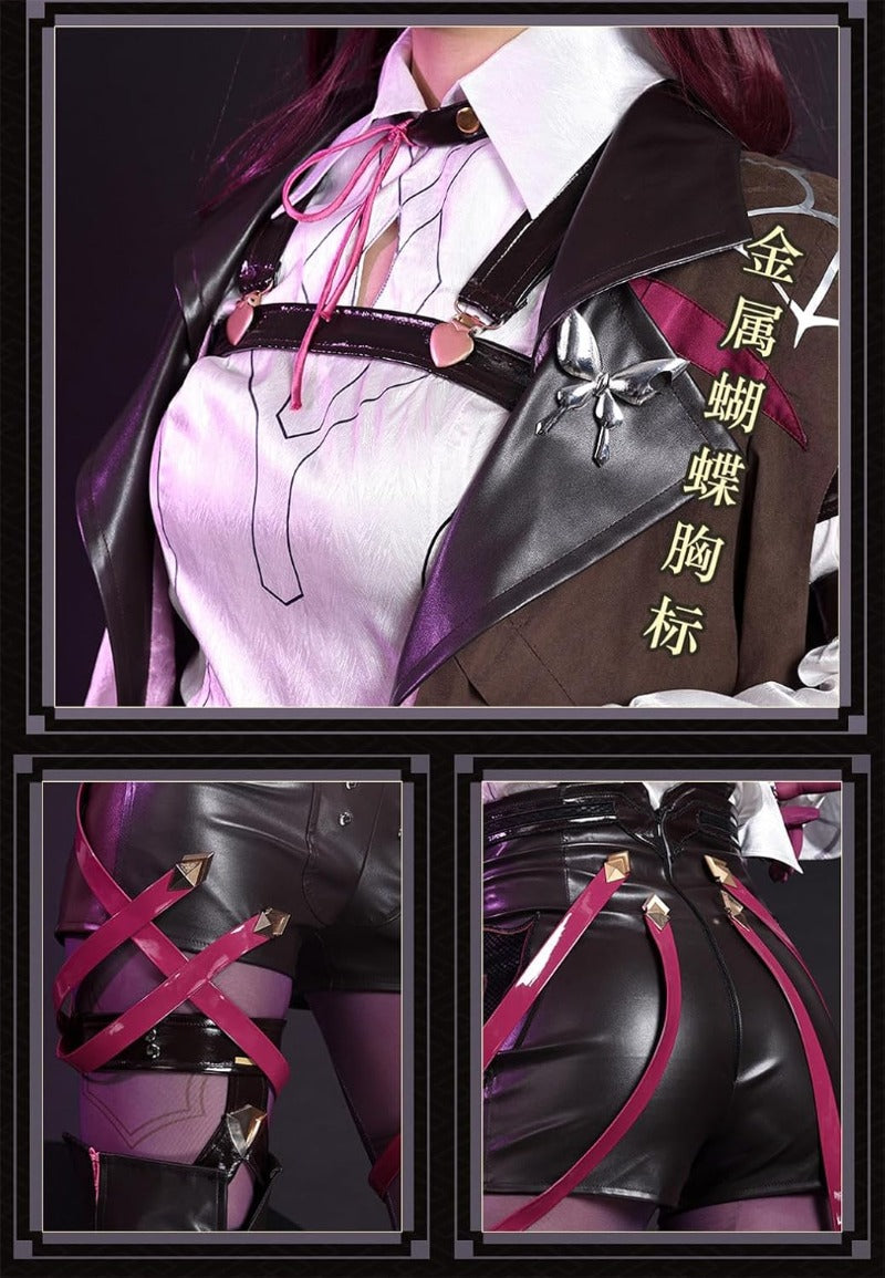 Nakorara 崩壊スターレイル黄泉 よみ 赤  コスプレ衣装 コスチュームセット 金属アクセサリー グッズ タトゥーシール  おしゃれ アニメ cosplay 変装 仮装 撮影 祭り ハロウィン クリスマス イベント