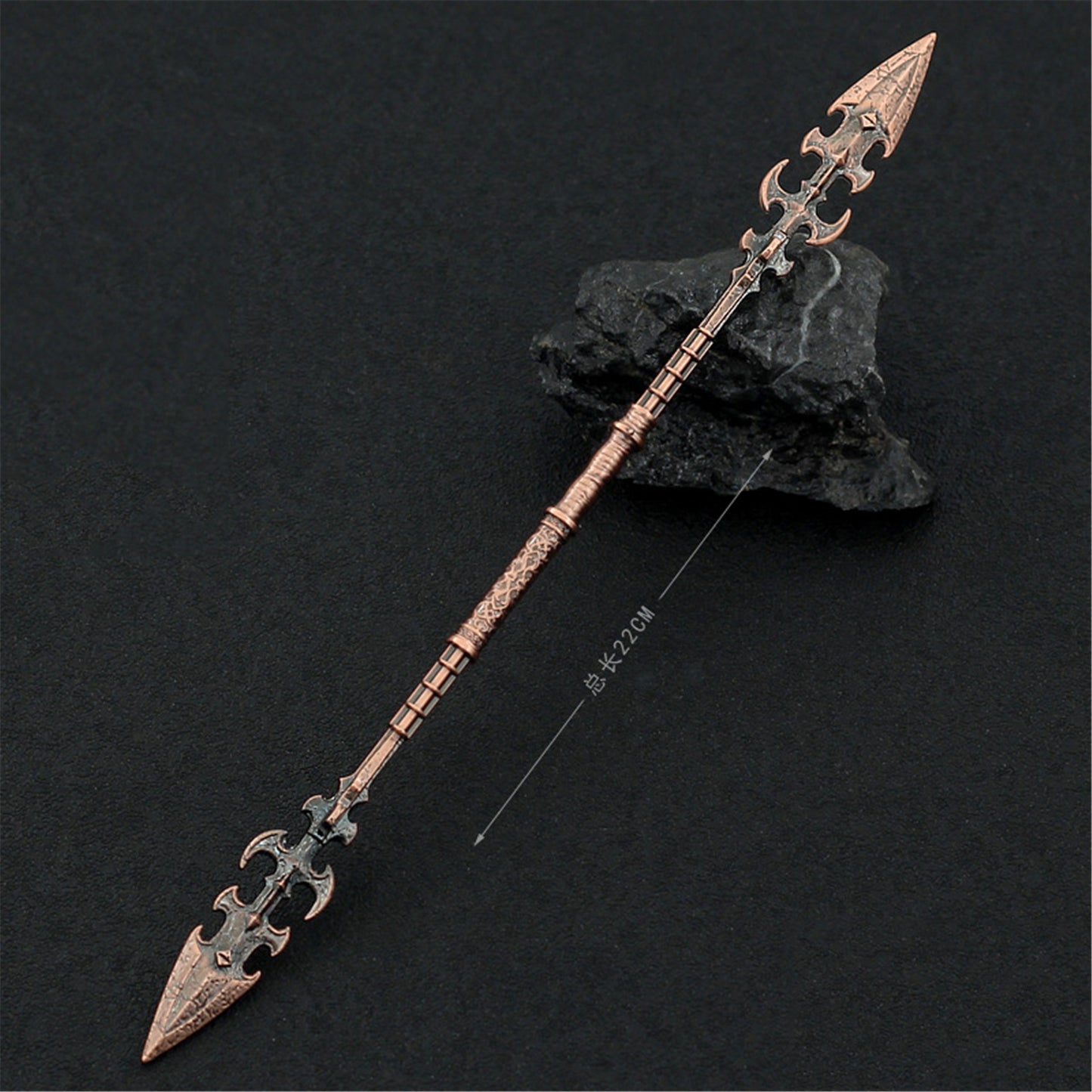 Nakorara  アサシンクリード 槍 ミニチュア 22㎝ キーホルダー キーチェーン グッズ アクセサリー インテリア装備品 ゲーム