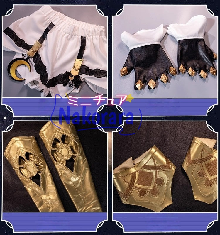 Nakorara 崩壊スターレイル　サフェル　Cipher　オンパロス　コスプレ衣装　コスチューム　イベント　3d樹脂パーツ＋尻尾付き