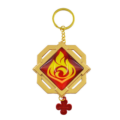  Nakorara　原神（げんしん）八重神子 9cm 神の目 コスプレ小道具 草神の瞳 飾り 雷神の瞳 インテリア装備品 風神の瞳 海灯祭 鞄飾り 岩神の瞳 キーホルダー キーリング Genshin Impact プレゼント 誕生日 合金 ギフト