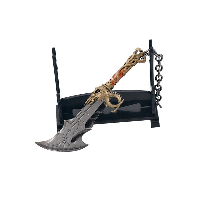Nakorara ゴッド・オブ・ウォー ラグナロク God of War Kratos クレイトス 斧  手遊び  13cm ミニチュア　装備品 ダイキャスト製  東洋剣 武将 インテリア装備品 ゲーム ミニ武器 道具