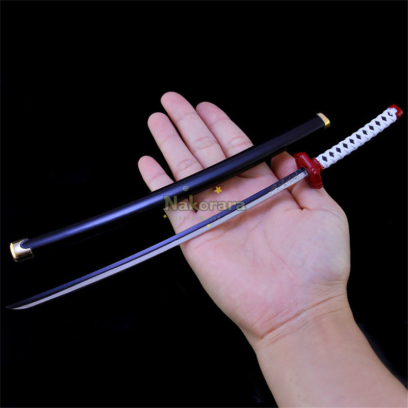Nakorara　ミニチュア　鬼滅の刃　炭治郎　ヒノカミ神楽　ダイキャスト製　26cm　ミニ日輪刀　合金製　コスプレ　道具　飾り　キーホルダー　プレゼント　刀剣　ハロウィン　おもちゃ