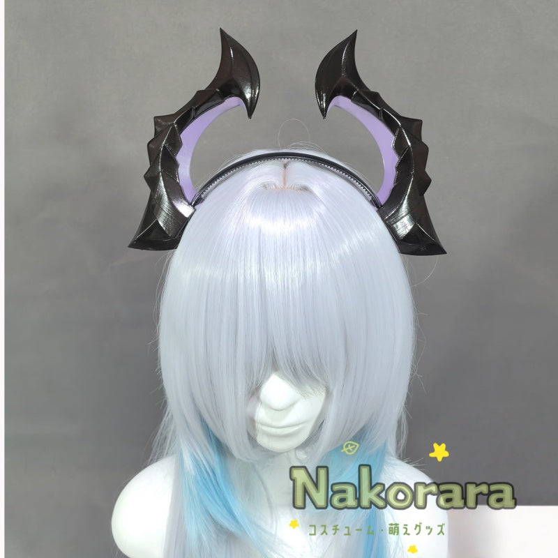 Nakorara　原神　ドゥリン　角　髪飾り　コスプレ道具　16cm　Durin　アクセサリー　龍人・ホムンクルス　イベント　ドラゴンスパイン　PLA材質