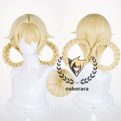 Nakorara　原神　ヤフォダ　ウィッグ　鬘　コスプレ道具　アクセサリー　Jahoda　ナド・クライ　ハロウィンnawig002