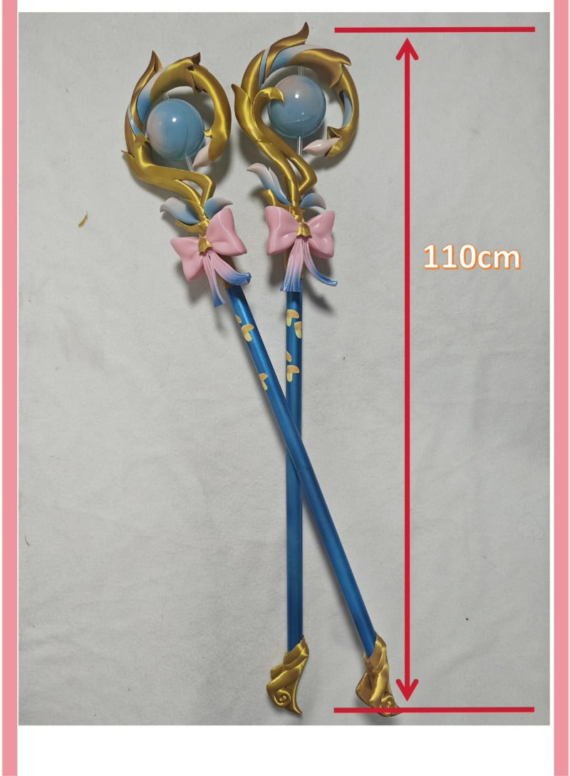 Nakorara 崩壊スターレイル ヒアンシー 杖 光る 武器 立体 発光 3Dプリント 100cm PLA 魔法の杖 ステッキ 武器 コスプレ道具