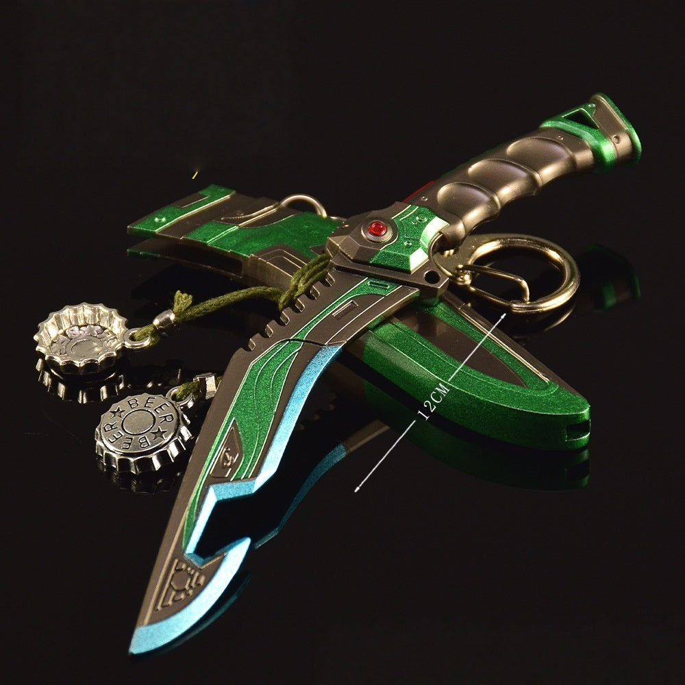 Nakorara APEX　Apex Legends　12cm　バンガロール　緑色　ミニチュア　ダイキャスト製　武器モデル　工芸品　装備品　アクセサリー