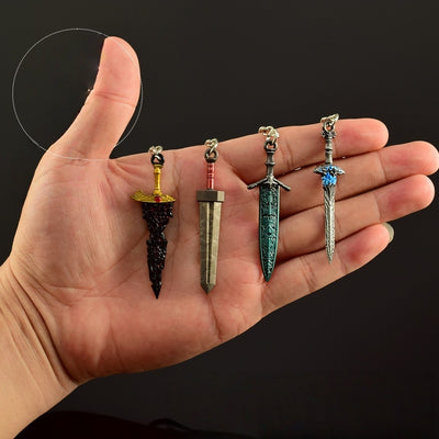 Nakorara　エルデンリング 　グレートソード　星砕きの大剣　ラズリの輝石剣　ミニチュア　キーホルダー　6㎝　ダイキャスト製　ELDEN RING