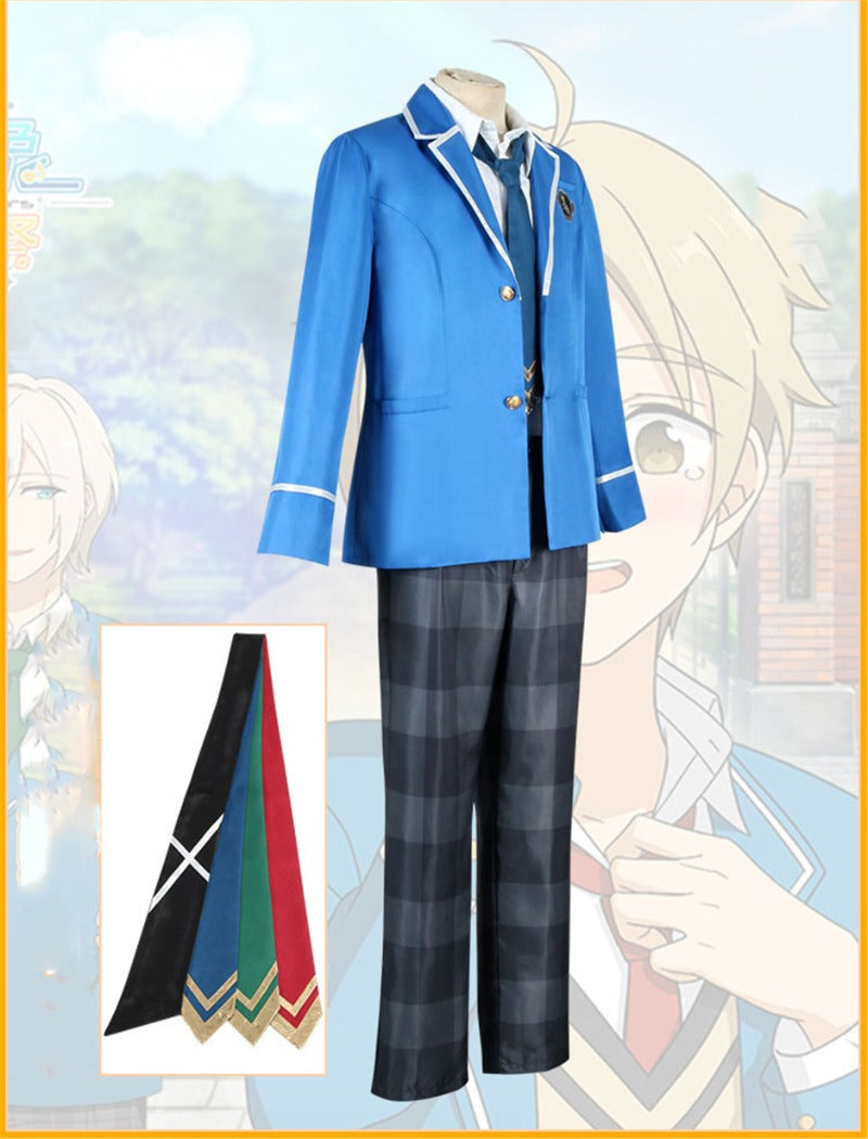 Nakorara あんさんぶるスターズ   夢ノ咲学院 男子制服 コスプレ衣装 ネクタイ3色セット コスチューム 学園 cosplay 仮装 変装 コスプレ イベント パーティ