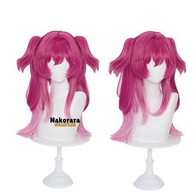 Nakorara 鳴潮 ルパ ウィッグ 紫ピンクグラデ 前髪42cm+ポニーテール50cm コスプレウィッグ　鬘