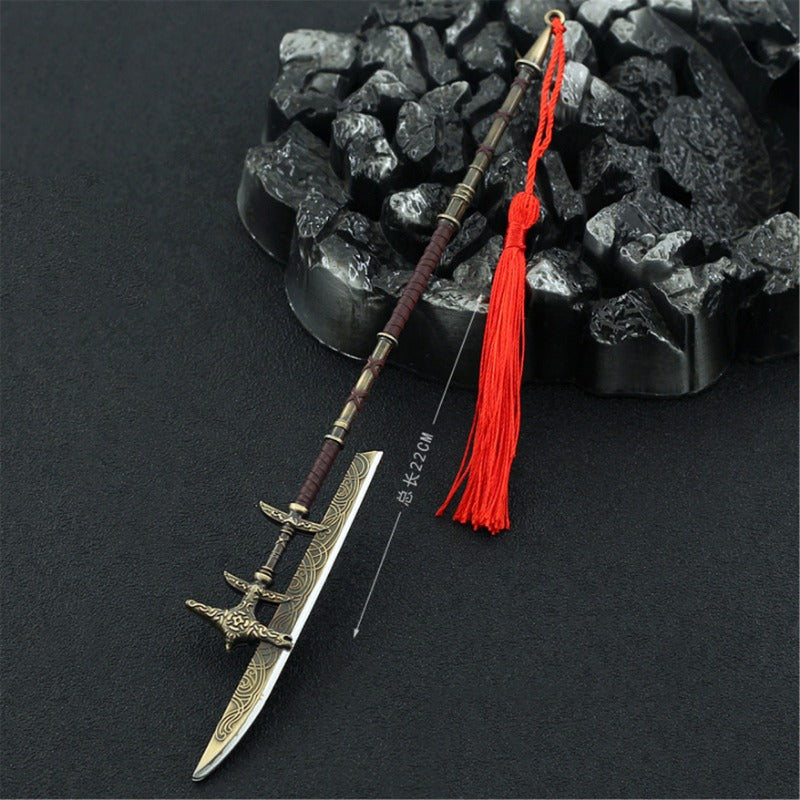 Nakorara  アサシンクリード 槍 ミニチュア 22㎝ キーホルダー キーチェーン グッズ アクセサリー インテリア装備品 ゲーム