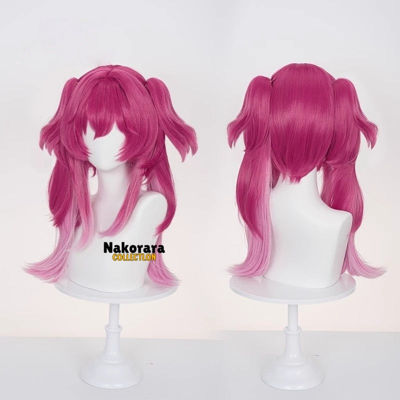 Nakorara 鳴潮 ルパ ウィッグ 紫ピンクグラデ 前髪42cm+ポニーテール50cm コスプレウィッグ　鬘