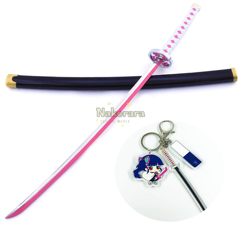 Nakorara　ミニチュア　鬼滅の刃　炭治郎　ヒノカミ神楽　ダイキャスト製　26cm　ミニ日輪刀　合金製　コスプレ　道具　飾り　キーホルダー　プレゼント　刀剣　ハロウィン　おもちゃ
