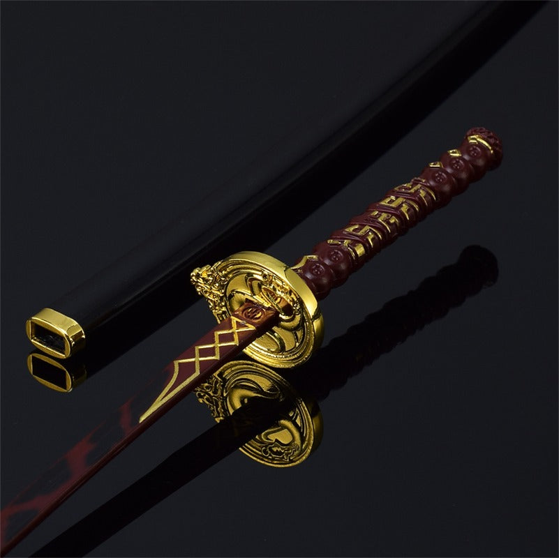 Nakoraraスカイリム Skyrim V 黒檀の剣 26cm 片手剣 武器 グッズ ドラゴンボーン ドヴァーキン 刀掛台付き ジ・エルダー・スクロールズ・ファイブ・スカイリム 武器モデル 観賞用 置物 ミニチュア　　コレクション 道具 小物