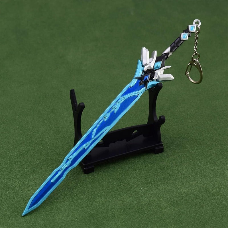 Nakorara 崩壊 スターレイル キーホルダー 刃 じん ミニ武器 22cm グッズ 唐風剣 刀剣 刀置き贈り  合金 おしゃれ  置き物 武器 おもちゃ ミニチュア インテリア 萌えグッズ