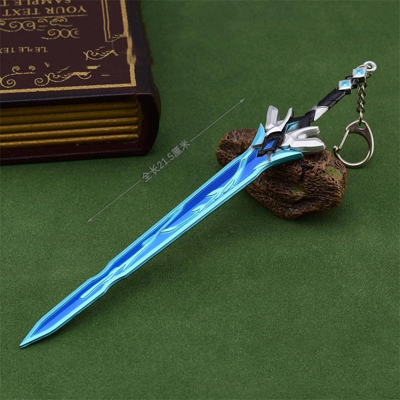 Nakorara 崩壊 スターレイル キーホルダー 刃 じん ミニ武器 22cm グッズ 唐風剣 刀剣 刀置き贈り  合金 おしゃれ  置き物 武器 おもちゃ ミニチュア インテリア 萌えグッズ