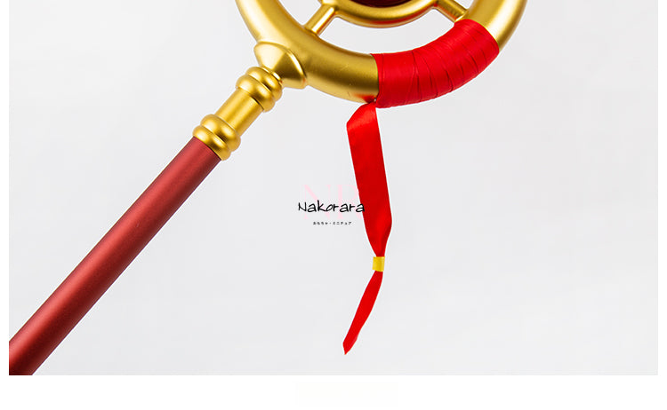 Nakorara 葬送のフリーレン 法杖　1：1レプリカ　合金製　武器レプリカ　2.65Kg　151cm　本格　アクセサリー　コスプレ道具　魔法道具　武器