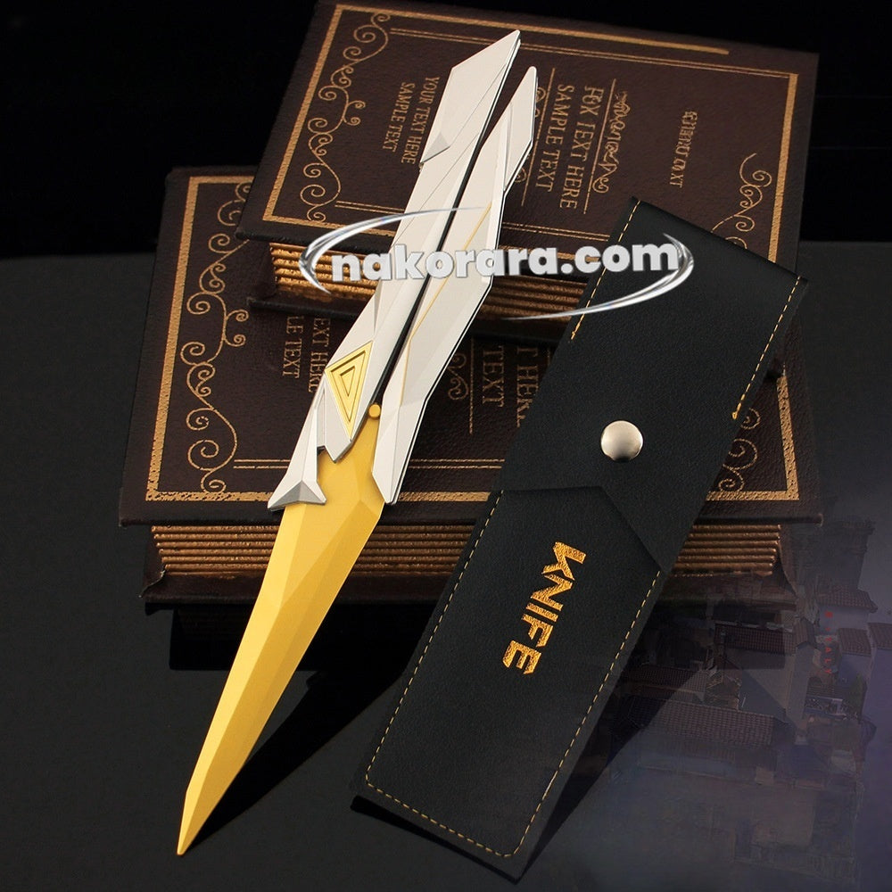 Nakorara　ヴァロラント　シンギュラリティー バタフライナイフ　27cm 182g ミニ武器　ミニチュア　工芸品　模型モデルNa006